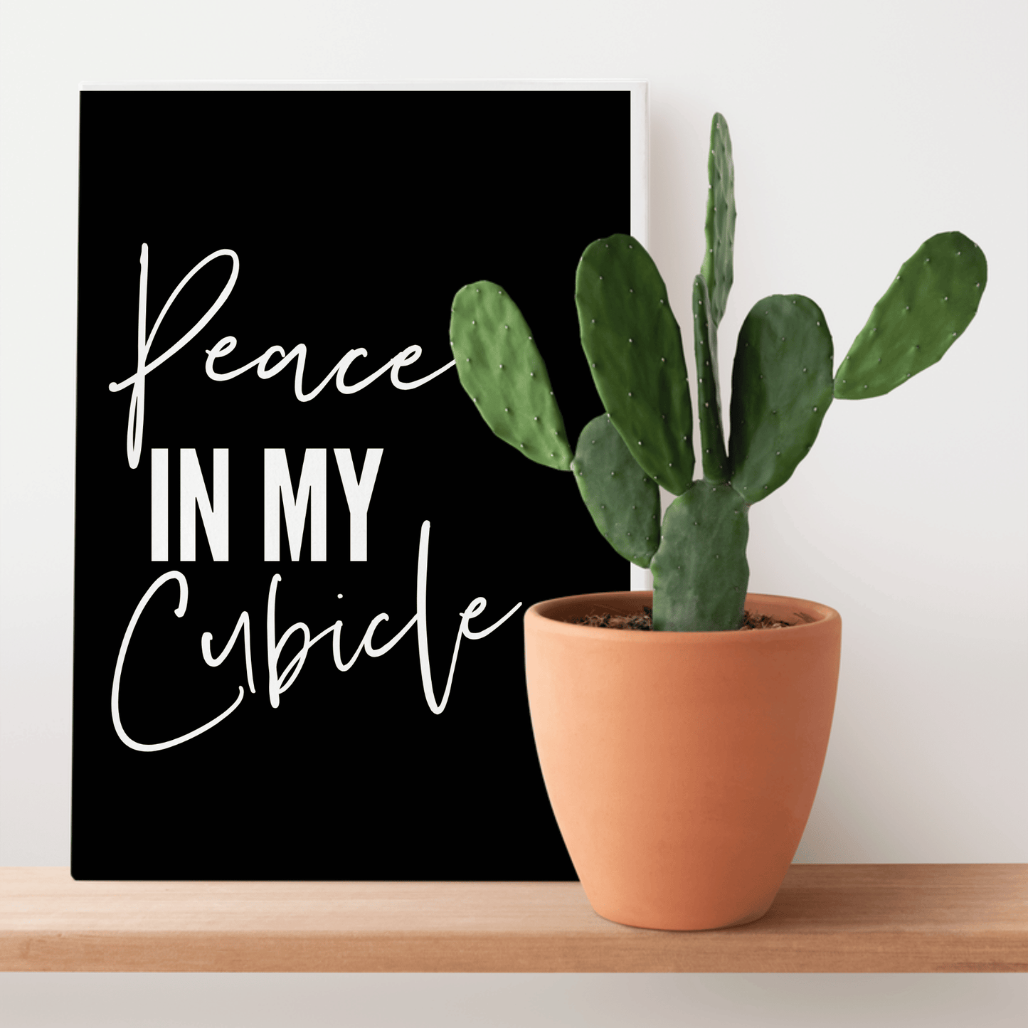 Peace in My Cubicle: Work Life Canvas Artwork