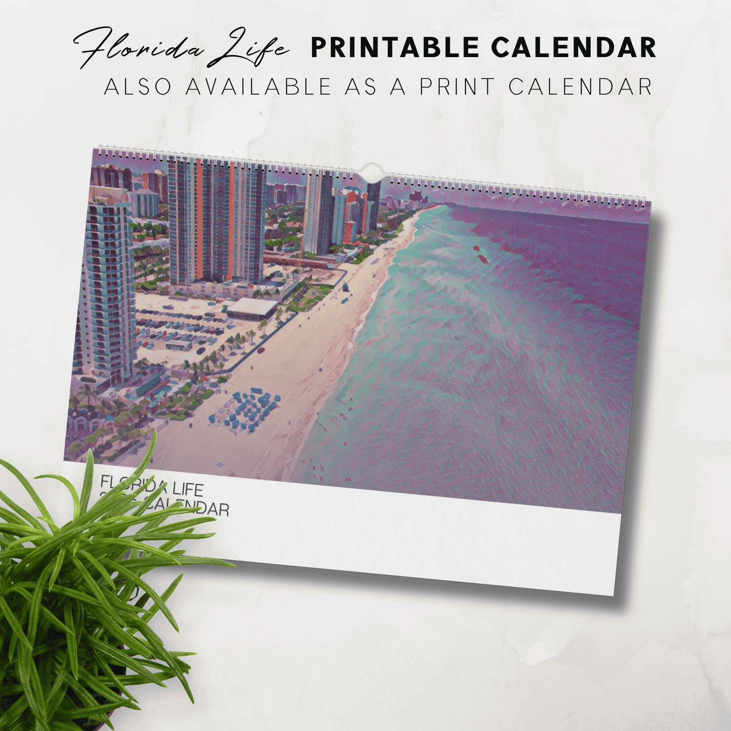 2026 Printable Florida Illustrated Calendar