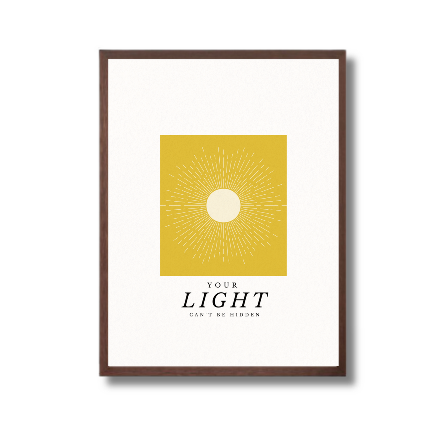 Your Light Within Inspirational Framed Poster