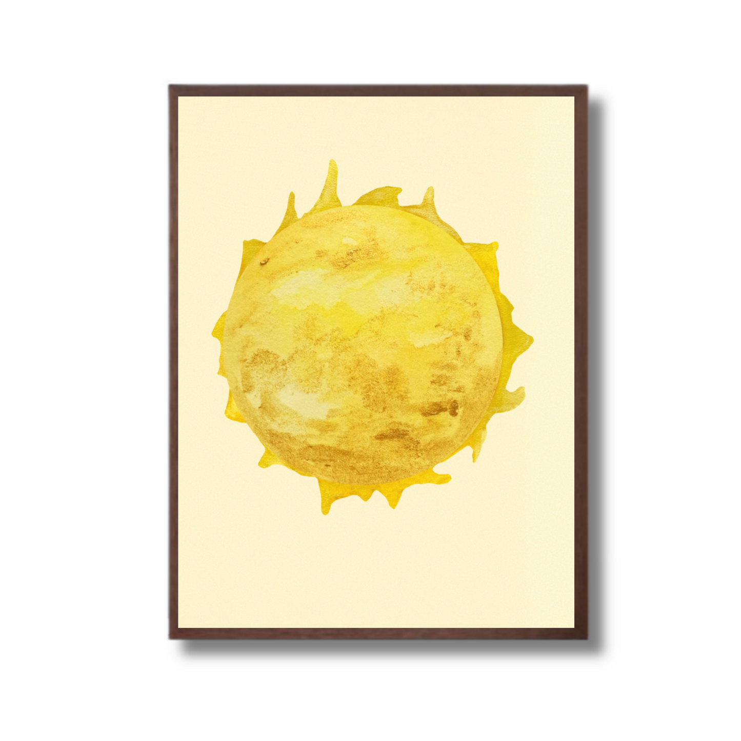 Unbreakable Sun - Abstract Framed Art Print for Workspace