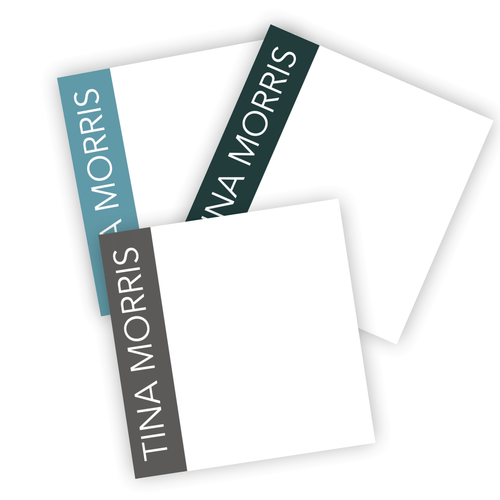 Personalized Sticky Notes with Color Side Panel, 3x3 in. Adhesive Mini Notepads in Assorted Colors