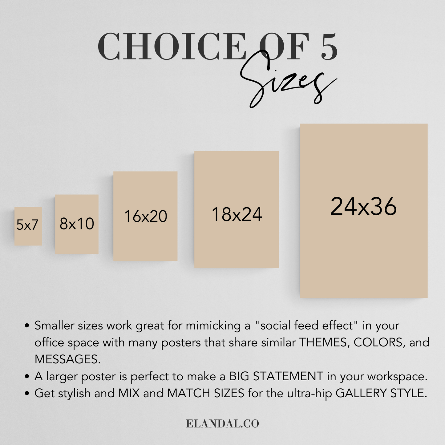 Hey Girl, Keep Growing Inspirational Unframed Print Poster, Cubicle Office Art Decor