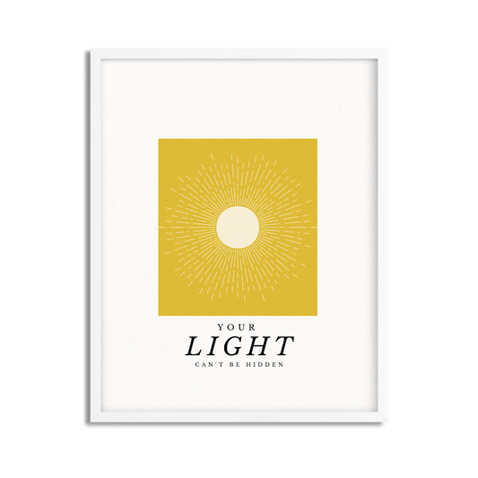 Your Light Within Inspirational Framed Poster
