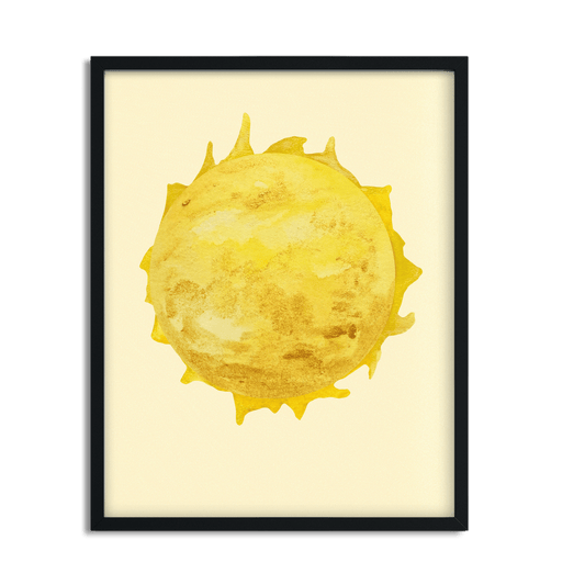 Unbreakable Sun - Abstract Framed Art Print for Workspace