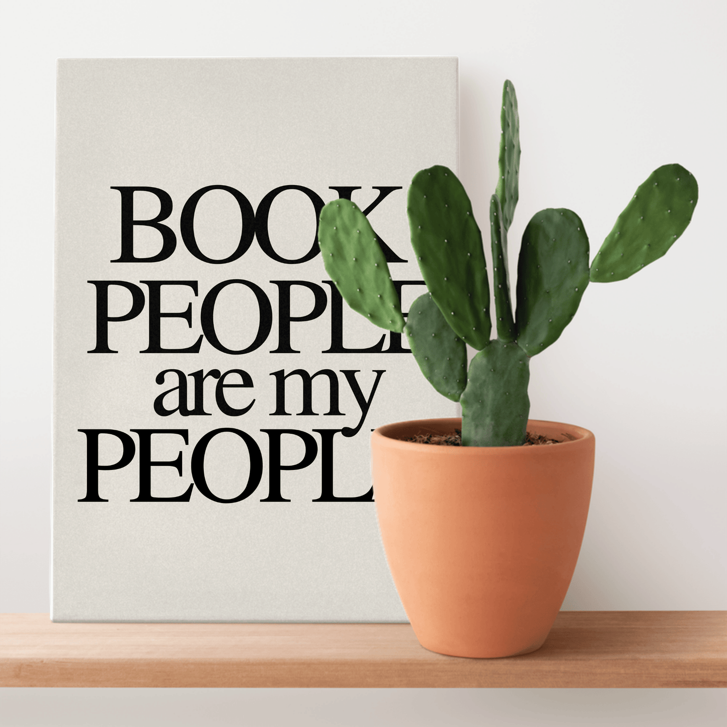 Book People Are My People: Canvas Artwork for Book Clubs
