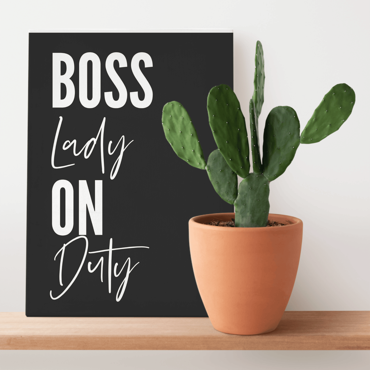 Obra de arte en lienzo de Boss Babe On Duty Work Life