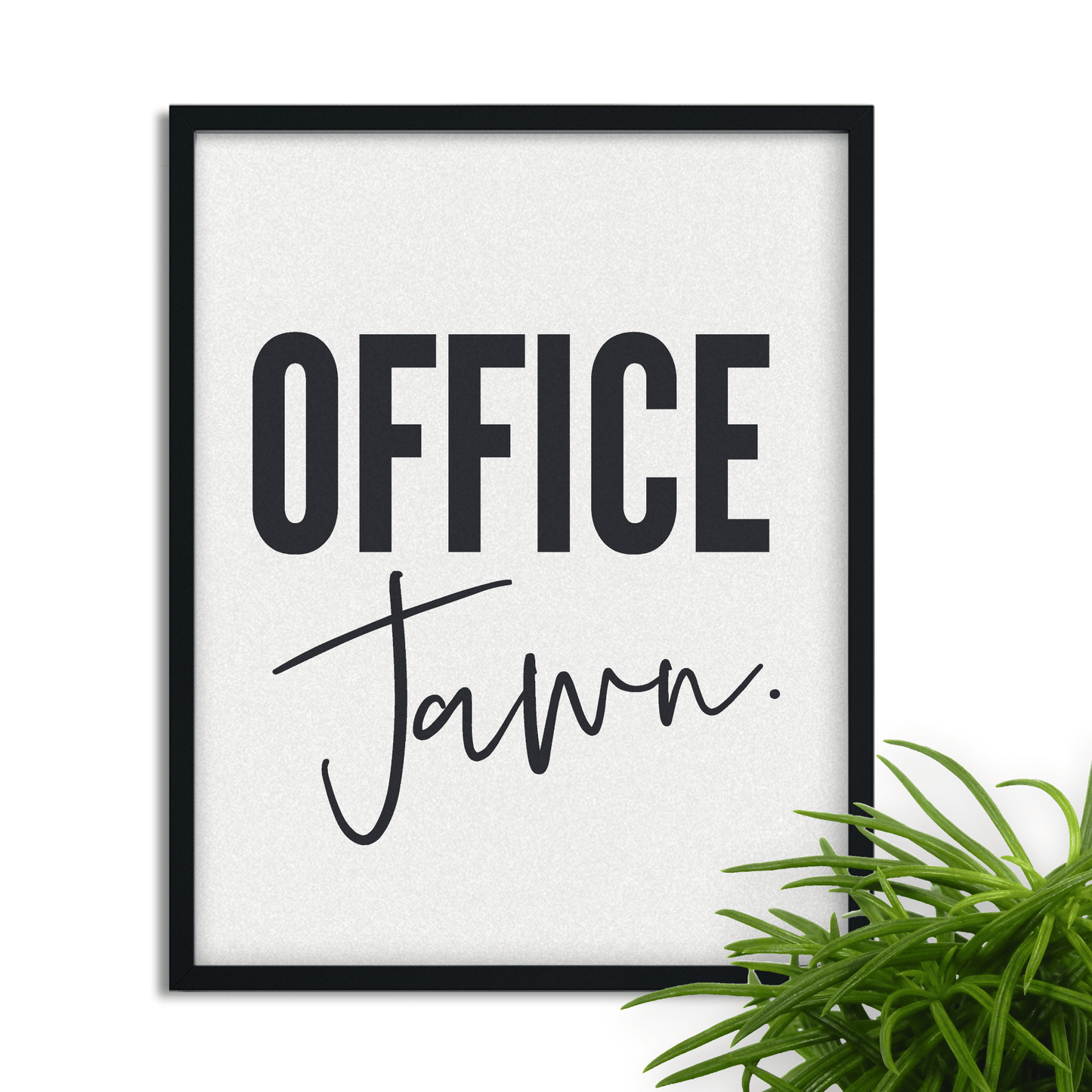 Office Jawn: Framed Philly-Themed Wall Art for Workspace