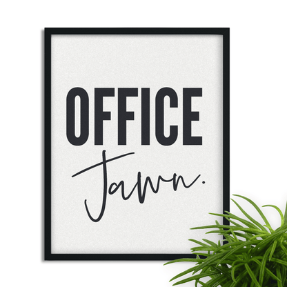 Office Jawn: Framed Philly-Themed Wall Art for Workspace