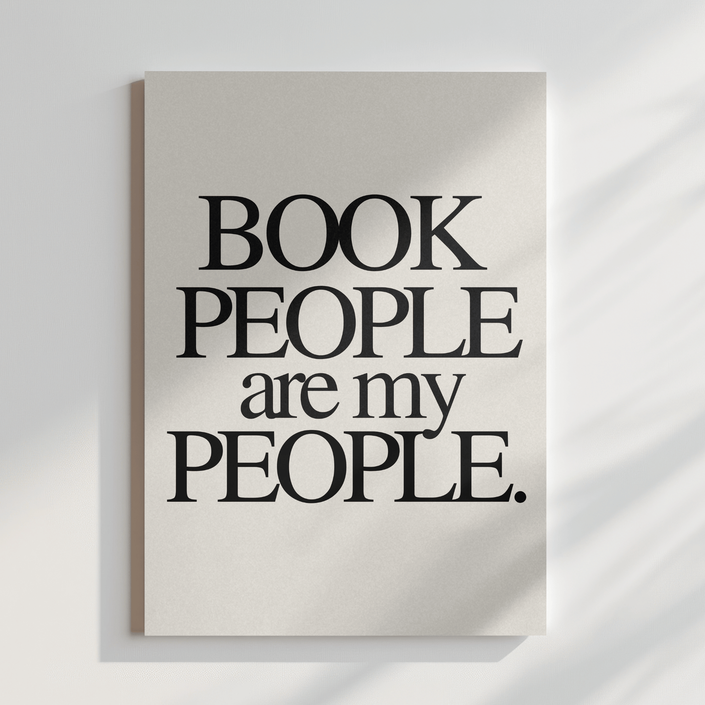 Book People Are My People: Canvas Artwork for Book Clubs