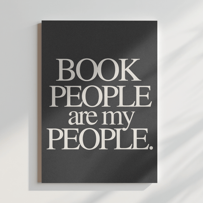 Book People Are My People: Canvas Artwork for Book Clubs