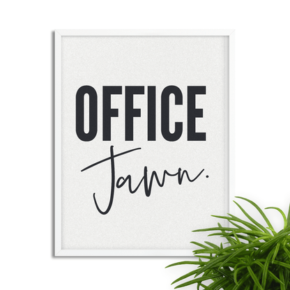 Office Jawn: Framed Philly-Themed Wall Art for Workspace