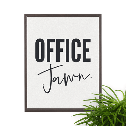 Office Jawn: Framed Philly-Themed Wall Art for Workspace