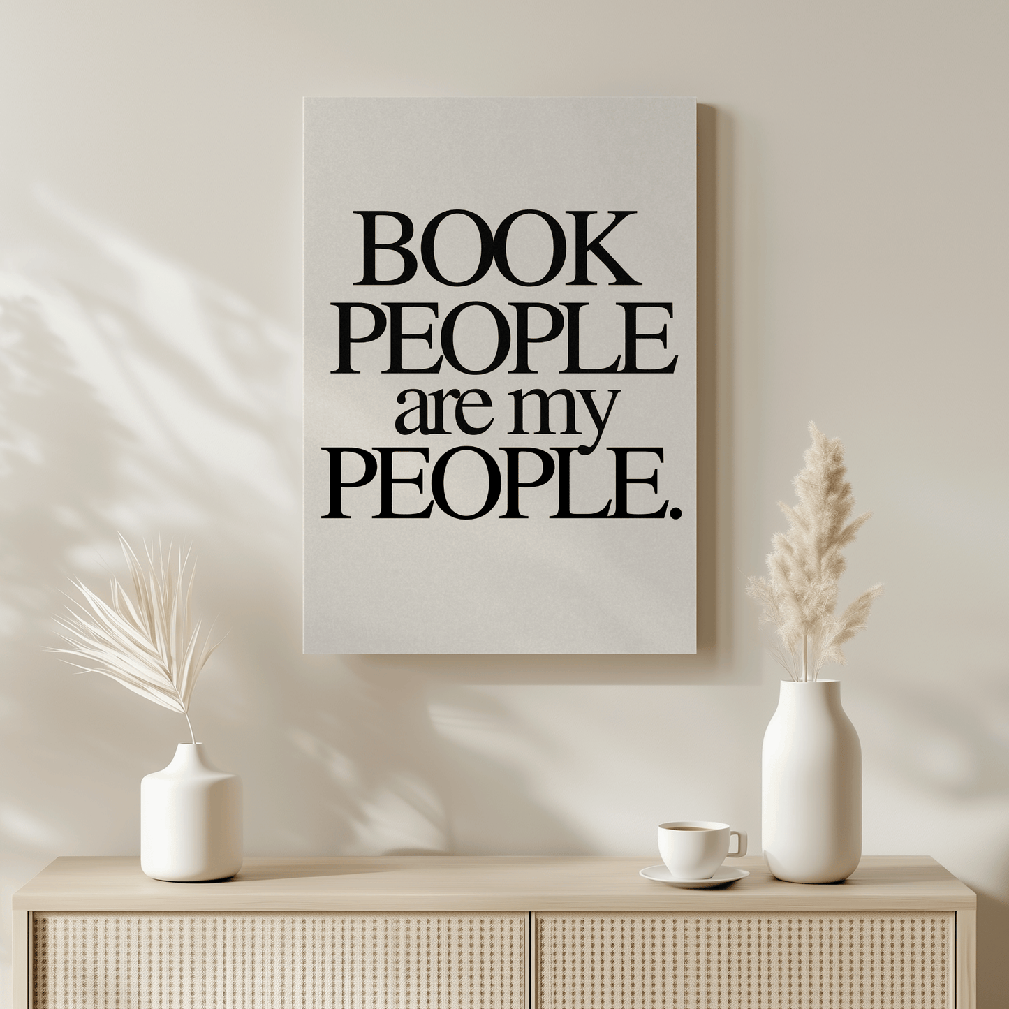 Book People Are My People: Canvas Artwork for Book Clubs