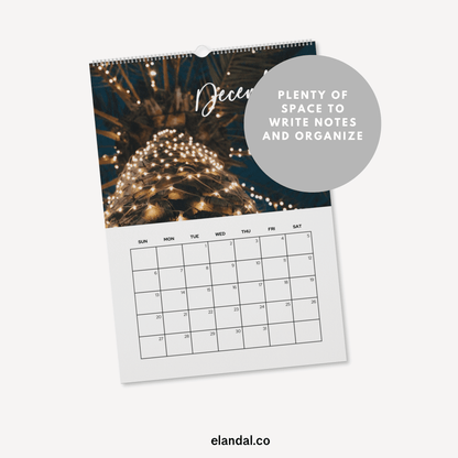 2026 Palm Trees Vertical Print Wall Calendar