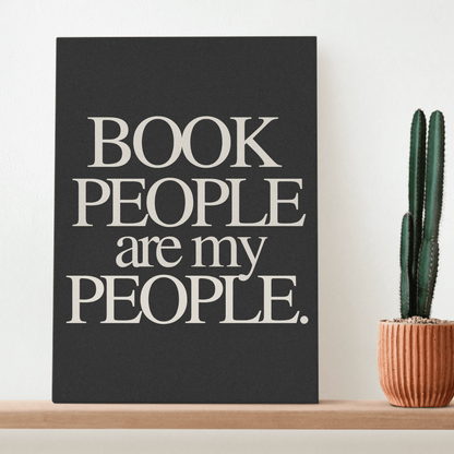 Book People Are My People: Canvas Artwork for Book Clubs