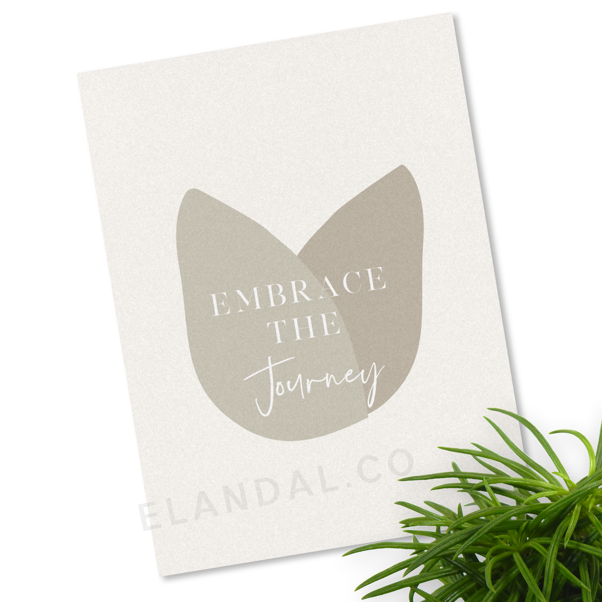 Printable Embrace the Journey, Motivational Wall Art for Your Workspace