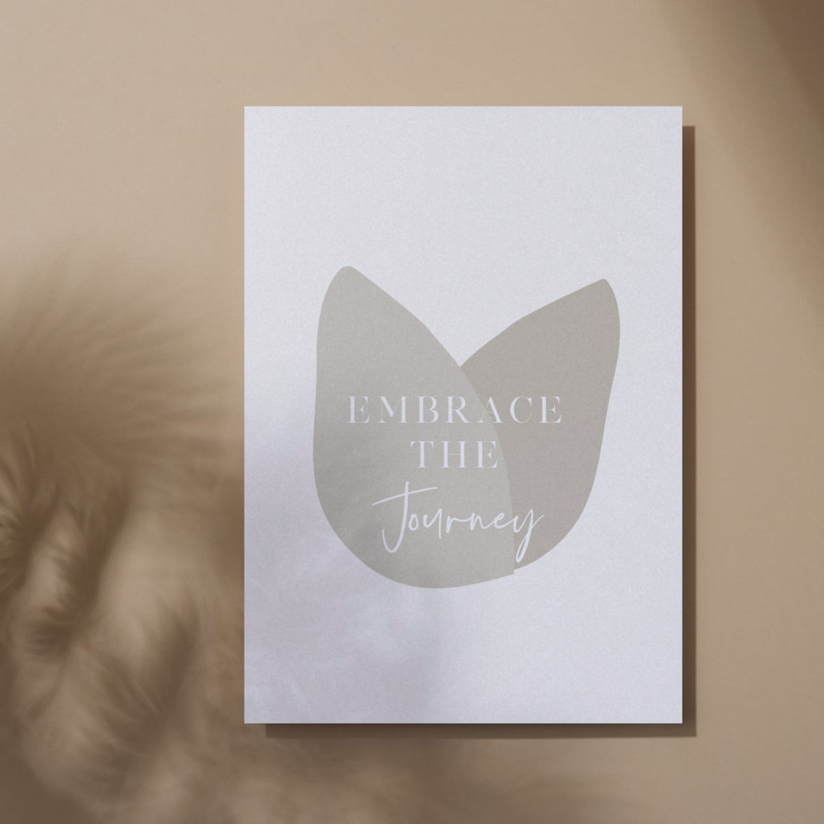 Printable Embrace the Journey, Motivational Wall Art for Your Workspace