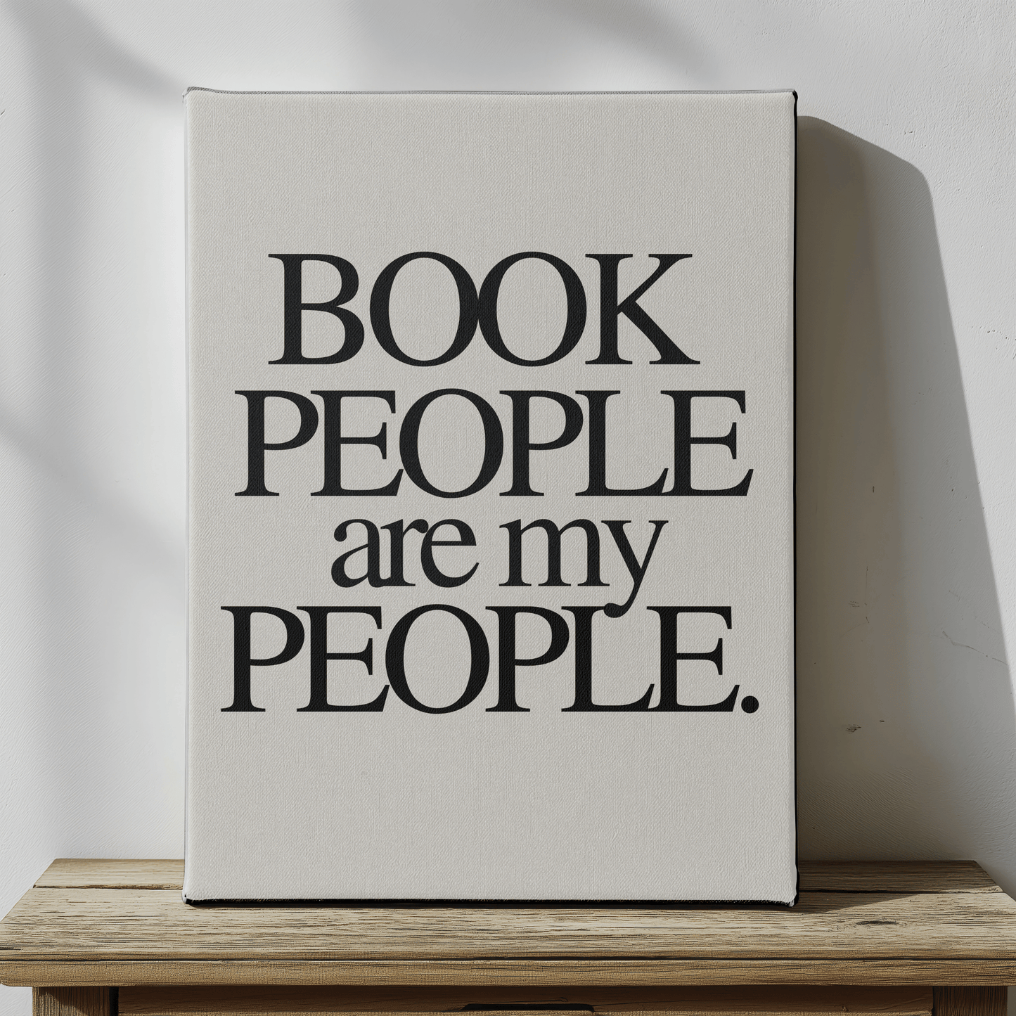 Book People Are My People: Canvas Artwork for Book Clubs