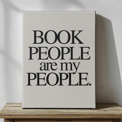 Book People Are My People: Canvas Artwork for Book Clubs