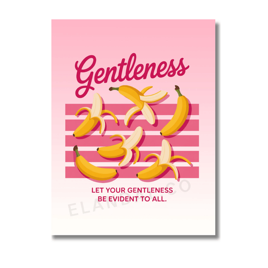 Printable Gentleness Evident Inspirational Wall Art