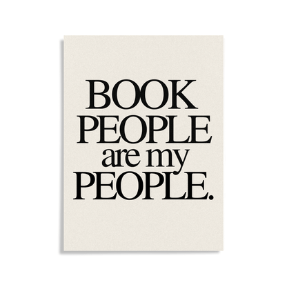 Book People Are My People: Unframed Print Artwork for Book Clubs