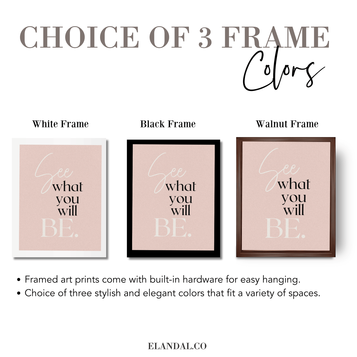See What You Will Be: Inspirational Framed Art Print for Your Office