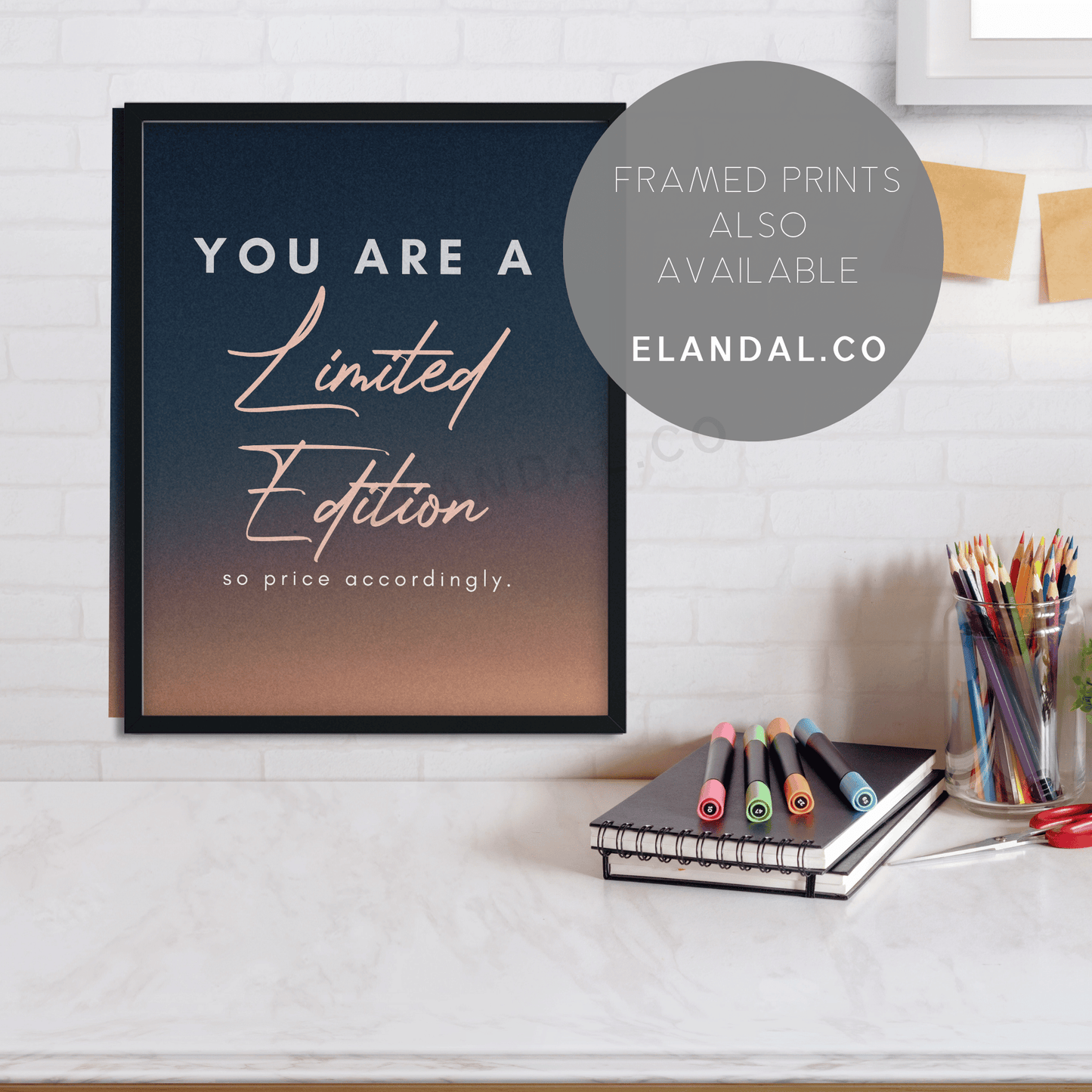 Printable You Are A Limited Edition: Motivational Wall Art for Office
