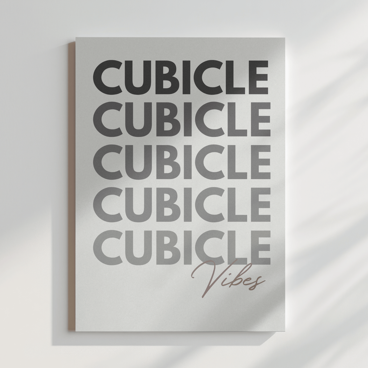 Cubicle Vibes Canvas Artwork for Workspace