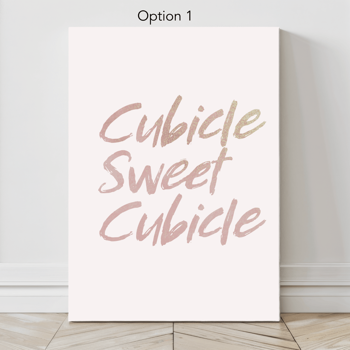Cubicle Sweet Cubicle: Canvas Wall Art for Workspace