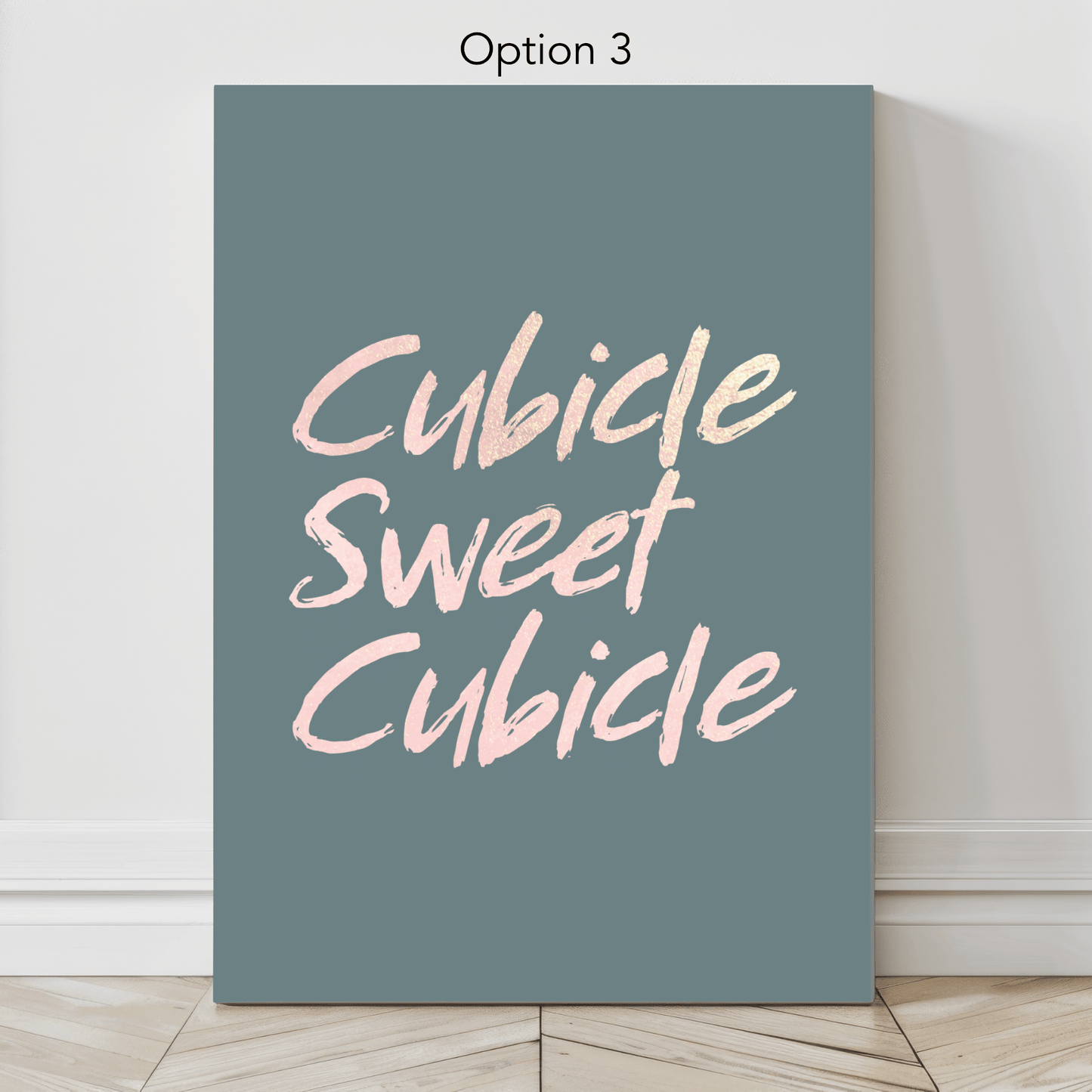 Cubicle Sweet Cubicle: Canvas Wall Art for Workspace