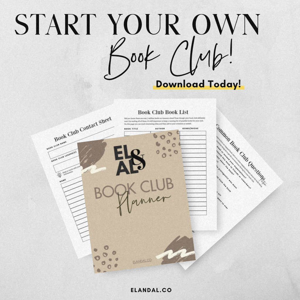 Planificador imprimible del club de lectura