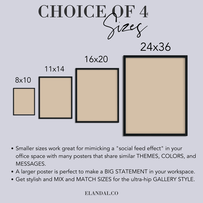 Obra de arte enmarcada para pared de oficina y decoración de cubículos "Reina de mi cubículo"