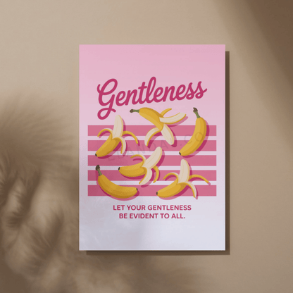 Printable Gentleness Evident Inspirational Wall Art