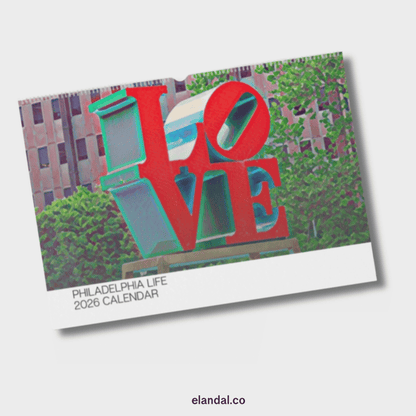2026 Print Philadelphia Illustrated Wall Calendar