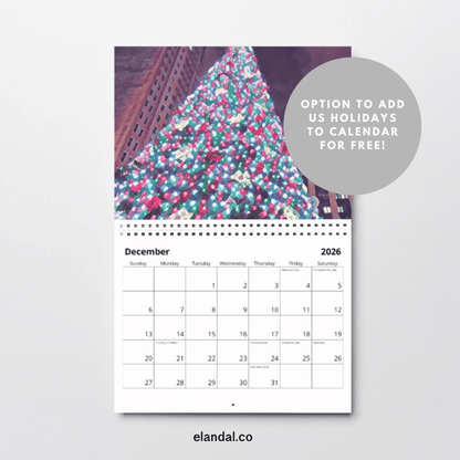 2026 Print Chicago Life Illustrated Wall Calendar