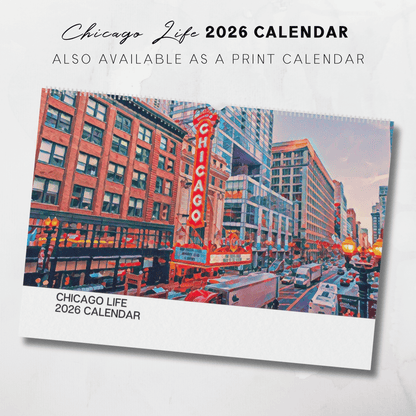 2026 Printable Chicago Illustrated Calendar
