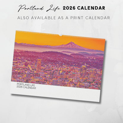 2026 Printable Portland Illustrated Calendar
