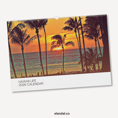 2026 Print Hawaii Life Illustrated Wall Calendar
