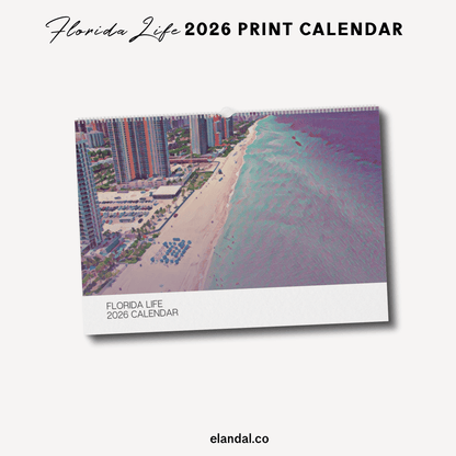 2026 Print Florida Illustrated Wall Calendar