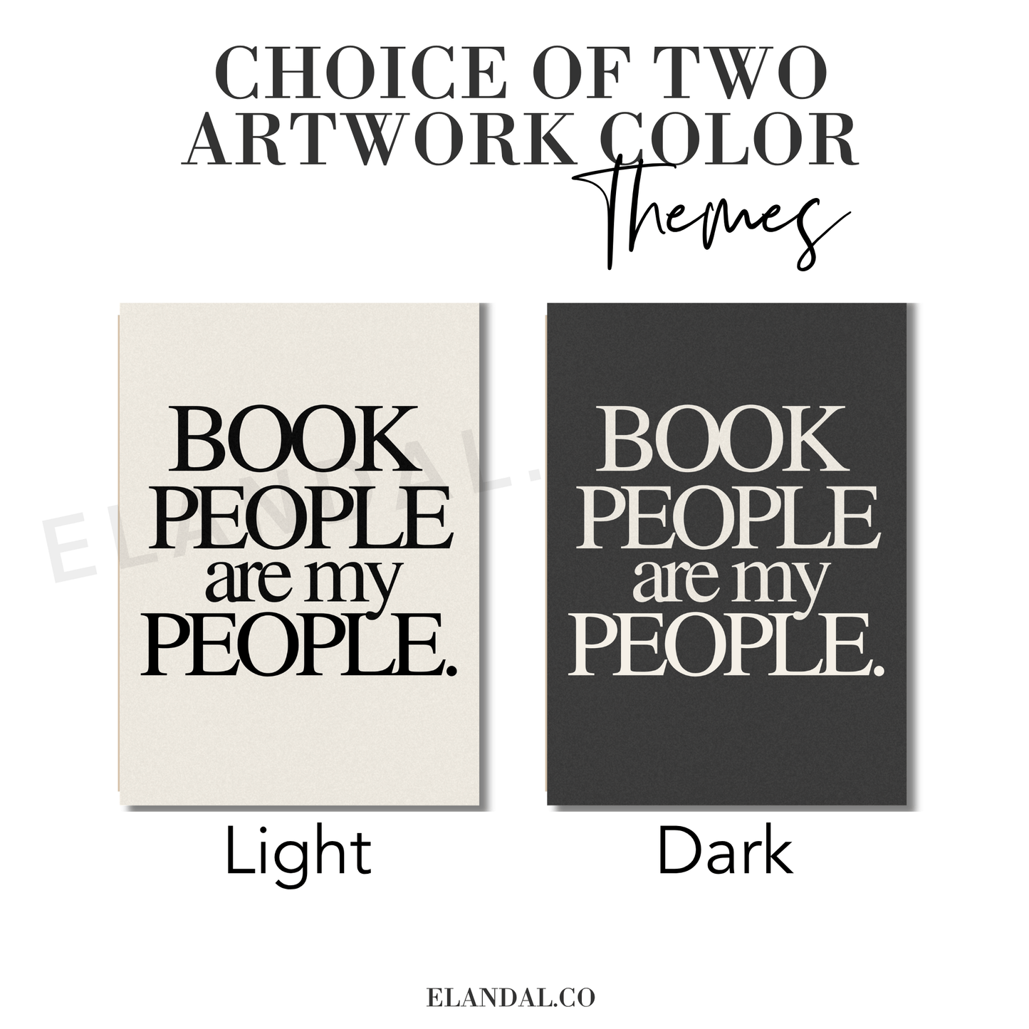 Book People Are My People: Canvas Artwork for Book Clubs