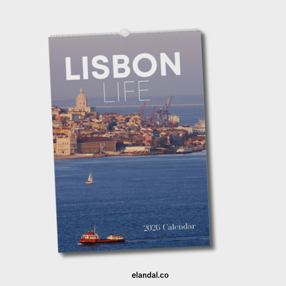 2026 Print Lisbon Travel Vertical Wall Calendar