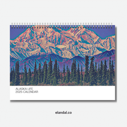 Calendario de impresión de la vida en Alaska 2025