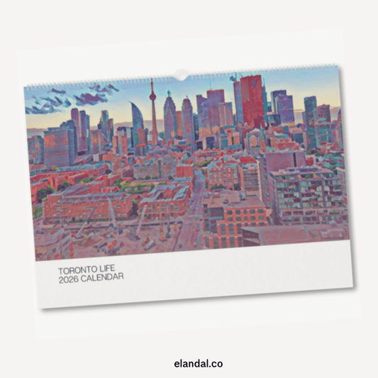 2026 Print Toronto Illustrated Wall Calendar