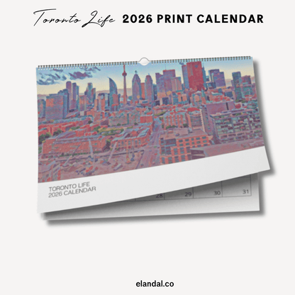 2026 Print Toronto Illustrated Wall Calendar