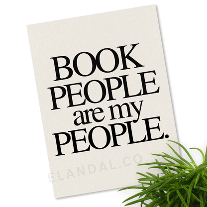 Printable Book People Are My People: Artwork for Book Clubs