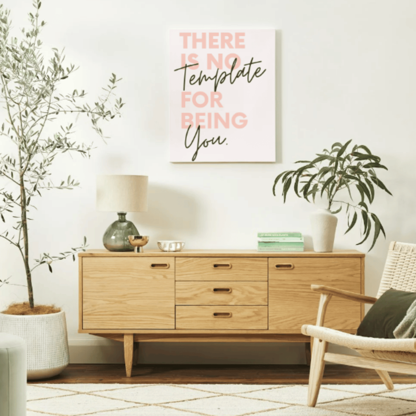 No Template for You: Motivational Canvas Artwork for Your Workspace