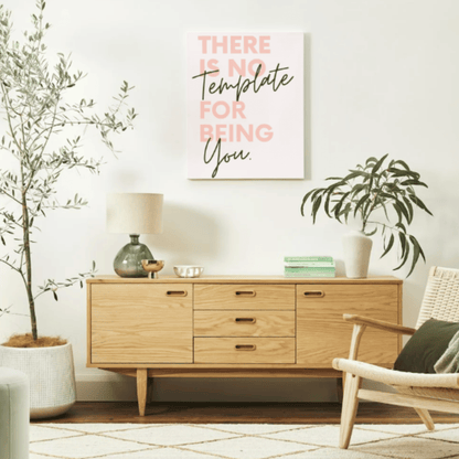 No Template for You: Motivational Canvas Artwork for Your Workspace