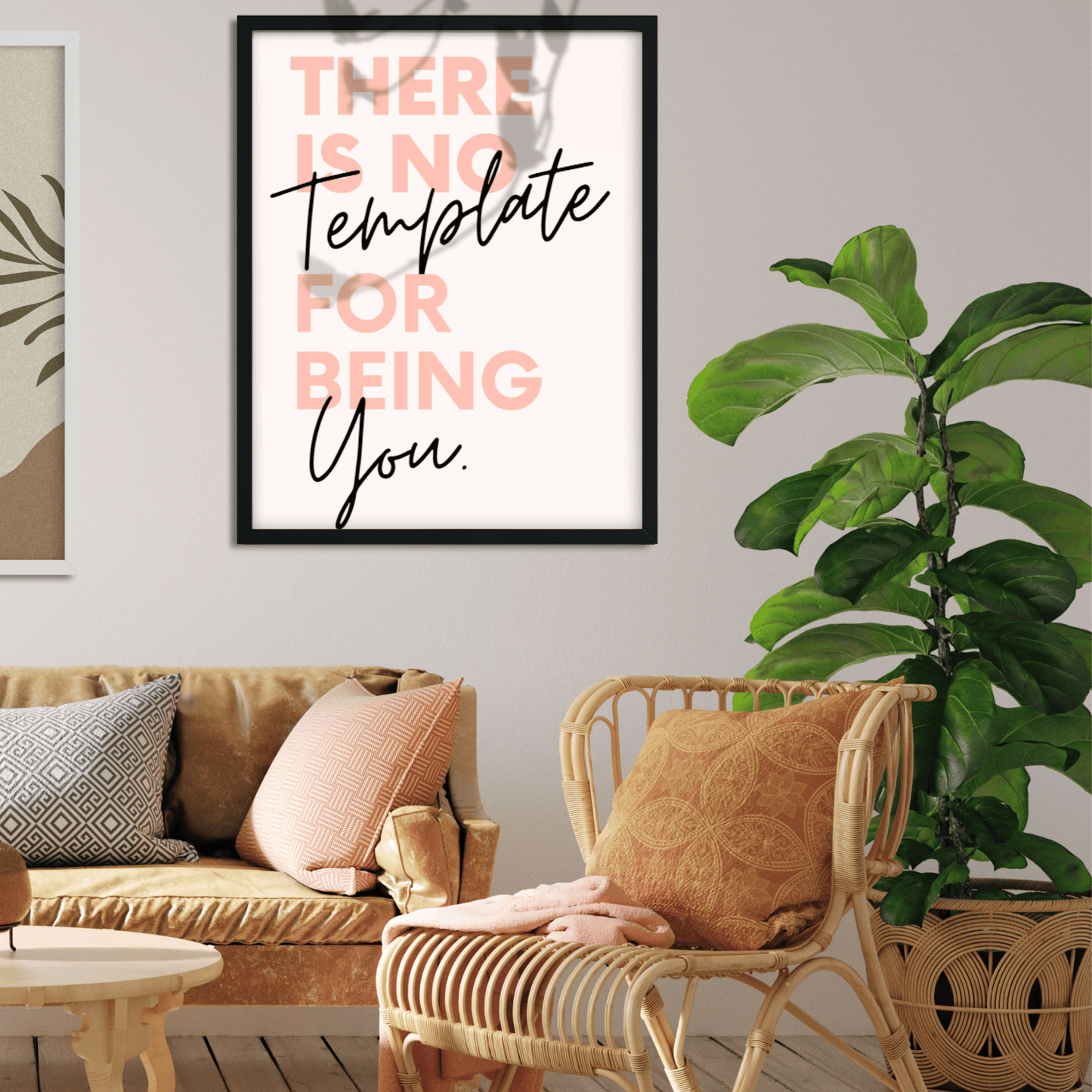 No Template for You: Motivational Framed Wall Art for Your Workspace