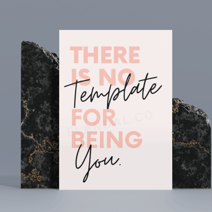 No Template for You: Motivational Unframed Wall Art for Your Workspace