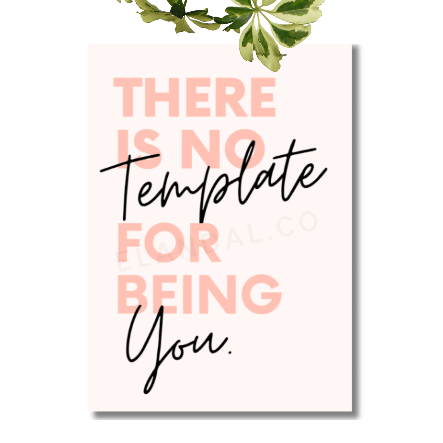 No Template for You: Motivational Unframed Wall Art for Your Workspace
